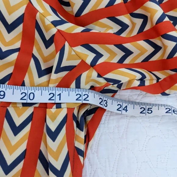 Modcloth Multicolor Chevron Midi Dress - Picture 10 of 12